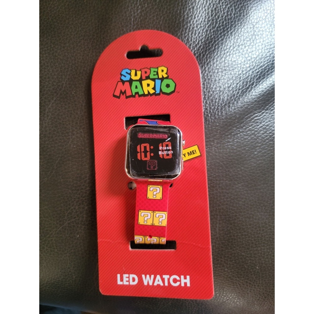 Watch - Nintendo Super Mario - Red Wristwatch Digital Touchscreen LED Light Boys